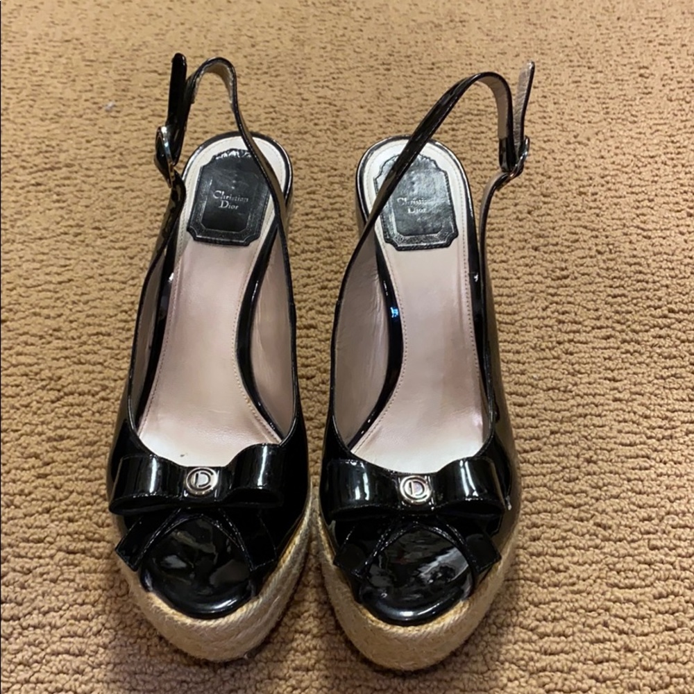Christian Dior patent leather espadrilles - Picture 1 of 3
